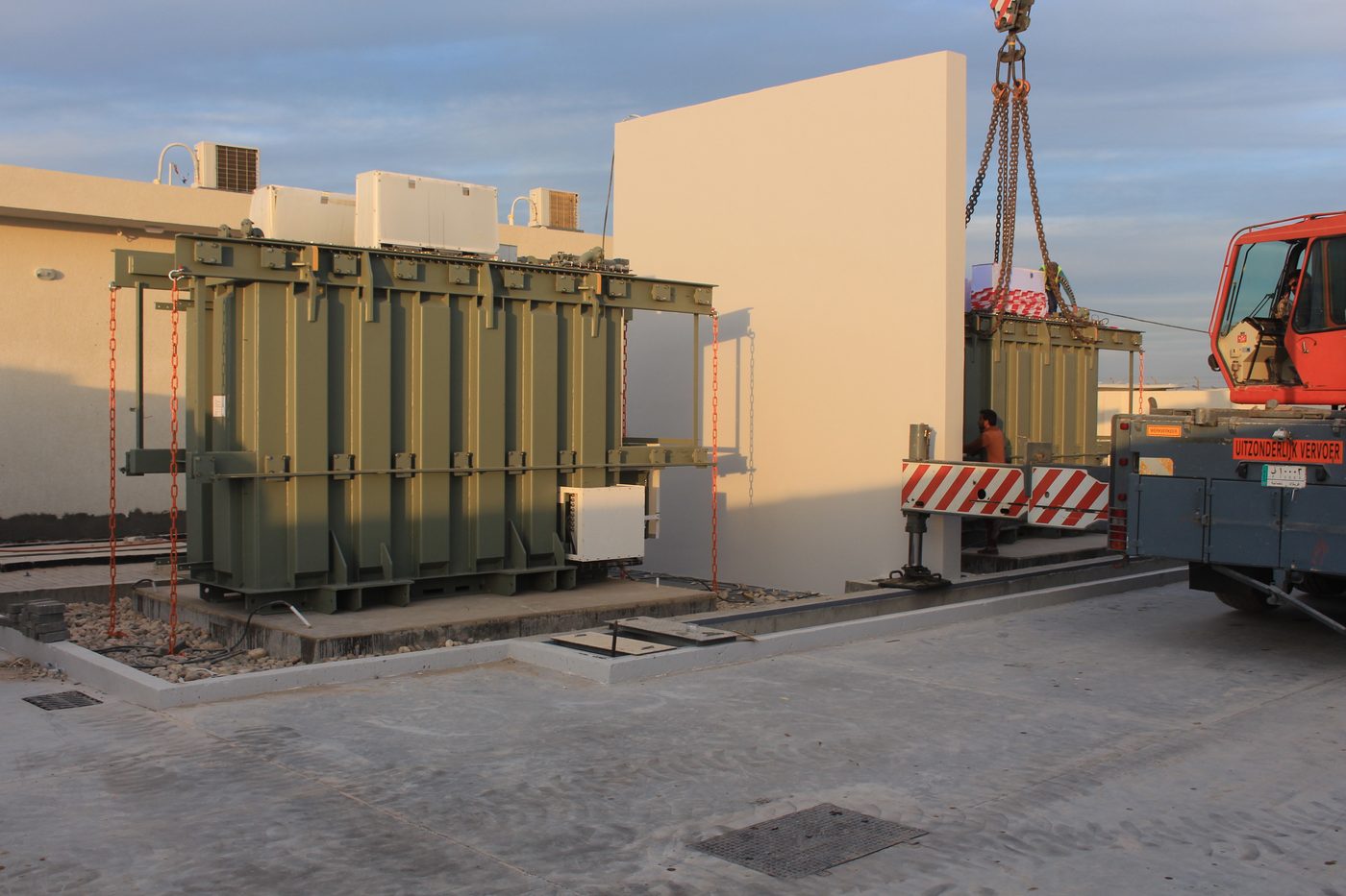 المراحل النهائية لمشروع محطة كهرباء الكفيل الثانوية 33/11 KV