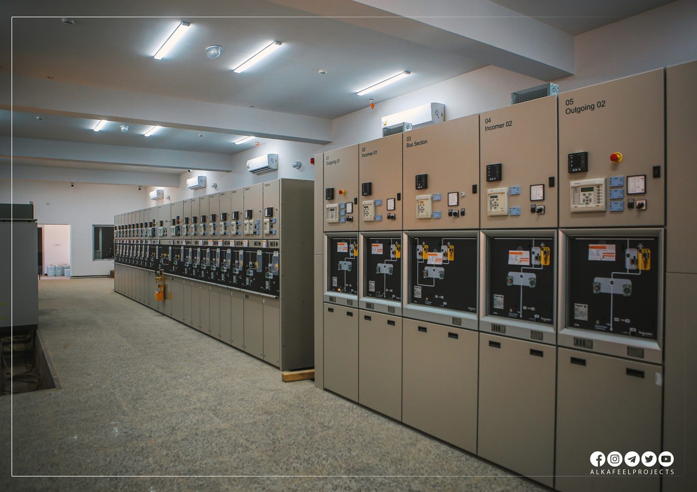 محطة كهرباء الكفيل الثانوية 33/11 kv تصل الى مراحل نهائية بنسبة انجاز بلغت 95%