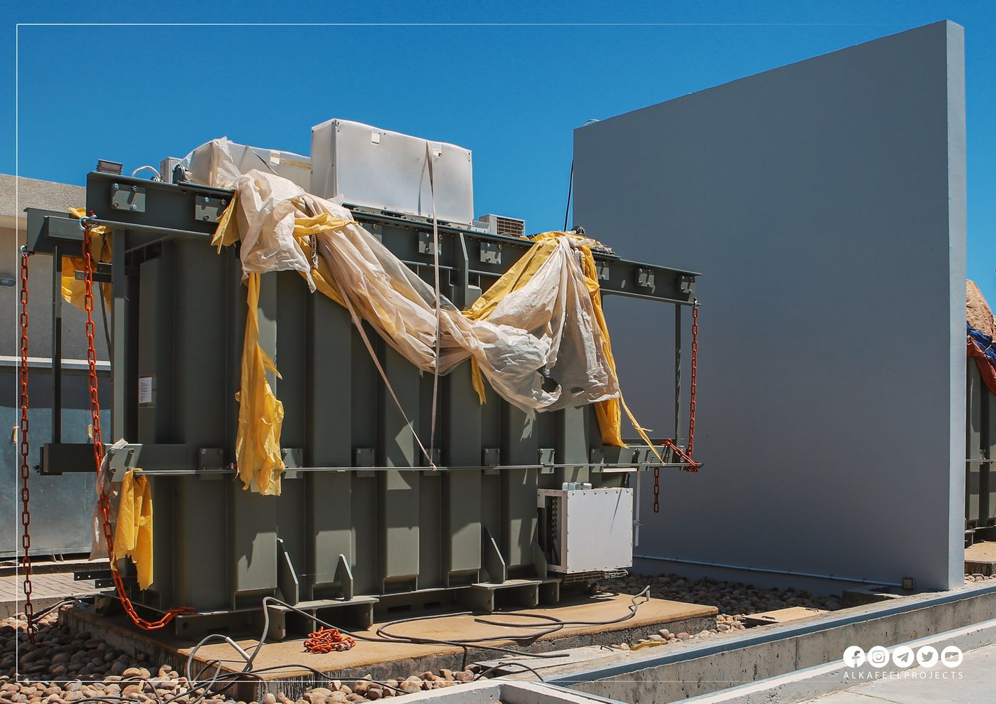 محطة كهرباء الكفيل الثانوية 33/11 kv تصل الى مراحل نهائية بنسبة انجاز بلغت 95%