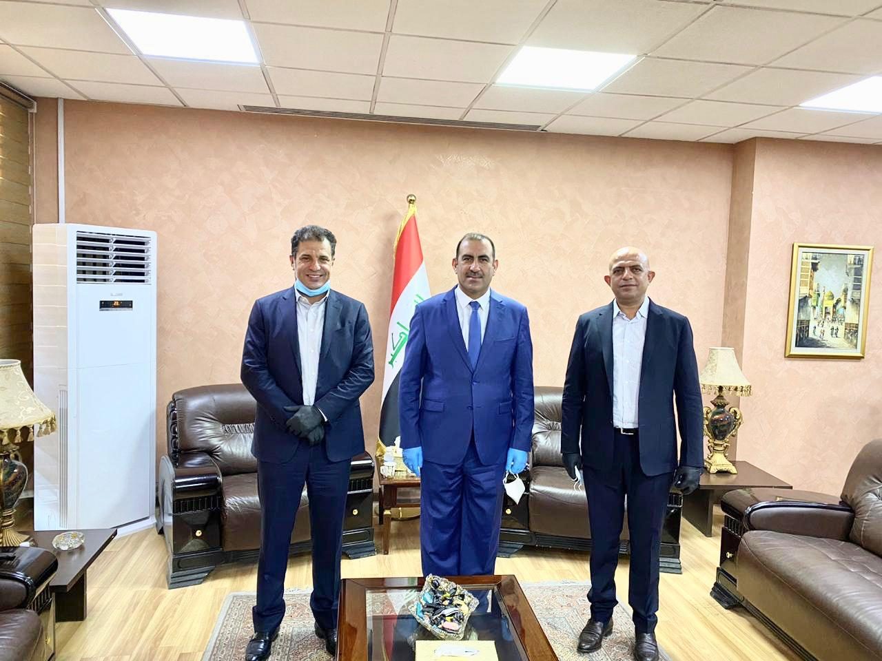 لقائنا بالسيد خالد بتال النجم وزير التخطيط والدعم الكامل لمشاريعنا الخدمية الجديدة مع العتبة العباسية المقدسة